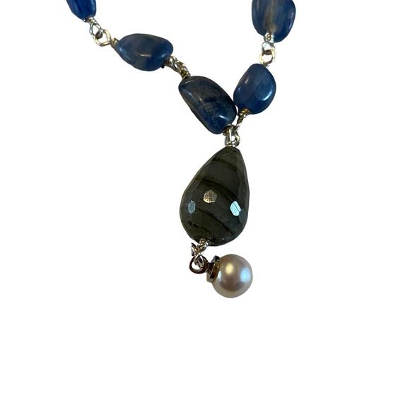 Vantel Pearls 2 Strand Necklace Cultured Pearls Mini Stones New In Box - Picture 3 of 6